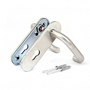 Картинка Ручки на планке для противопожарных замков (1900, 2000, 3000) Apecs HP-72.1303-INOX пружина, нержавейка